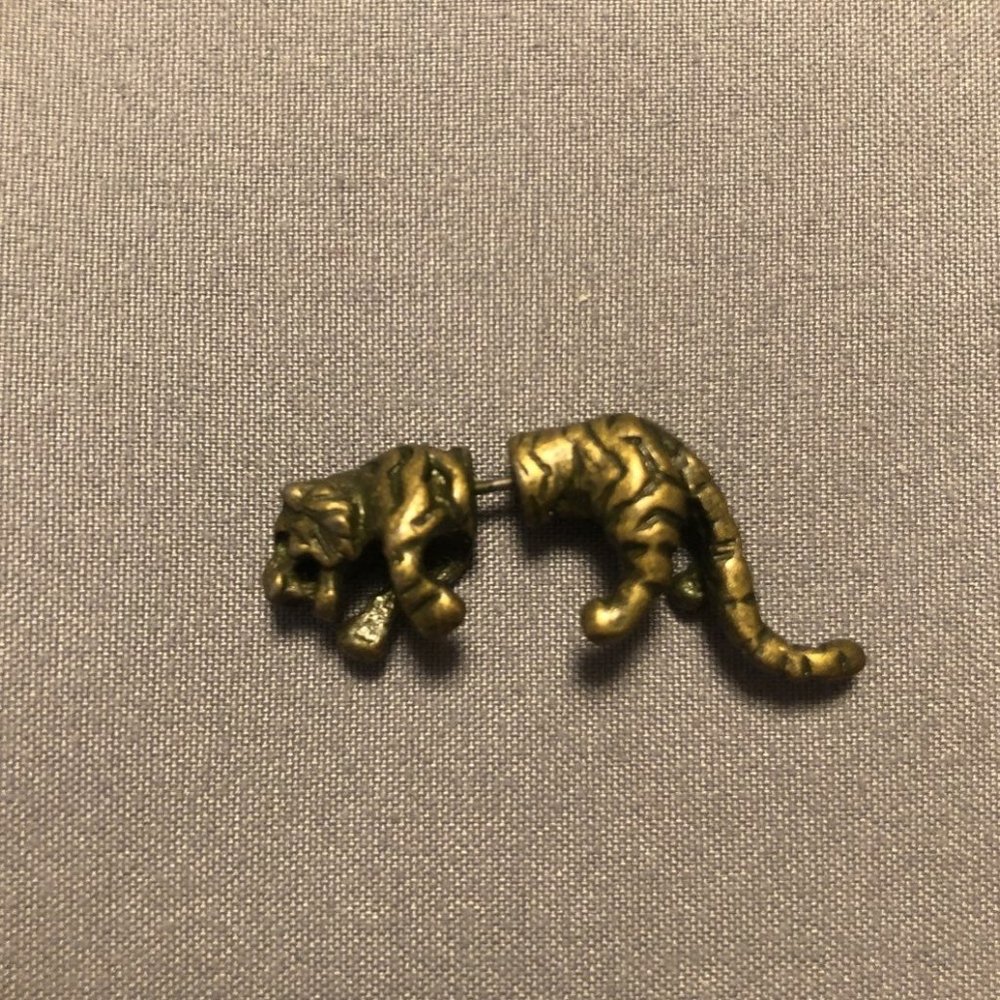 Leopard double sided Earrings